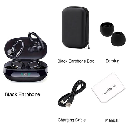 Original Wireless Earphones Ture Wireless Earbuds Ear Hook Sports HiFI Stereo Waterproof Headset With Mic TWS Headphone