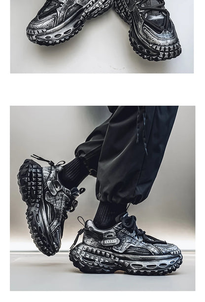 Casual Sneaker Men's Sneakers Loafers Wear-resistant Non-Slip Fashion Sports and Leisure Shoes for Men Outdoor Thick Bottom