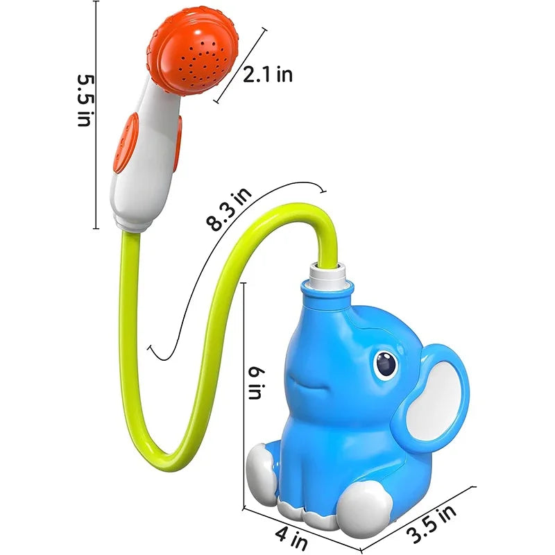 2025 new Baby Bath Shower Head Toys for Kids Ages 2-4 Bath Toys for Infants with Elephant Water Pump for Kids 3-5 Kids Bath Toys