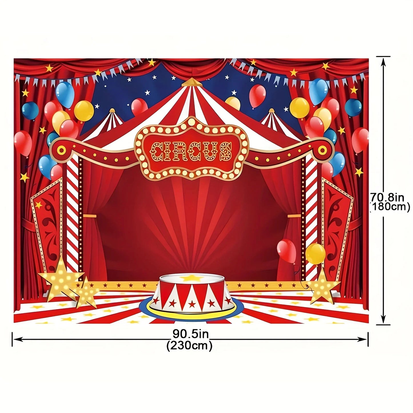Circus Carnival party background Fabric Carnival theme party decoration background Circus birthday party background