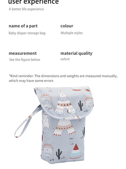 Waterproof Baby Nappy Storage Bag Nappy Bag Outdoor Portable Bag Nappy Bag Nappy Bag Mummy Bag
