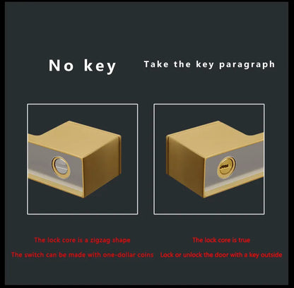 TOPKNORR Room Door Lock Indoor Magnetic Mute Ecological Door Lock Wooden Door Bedroom Toilet Household Door Lock Door Handle