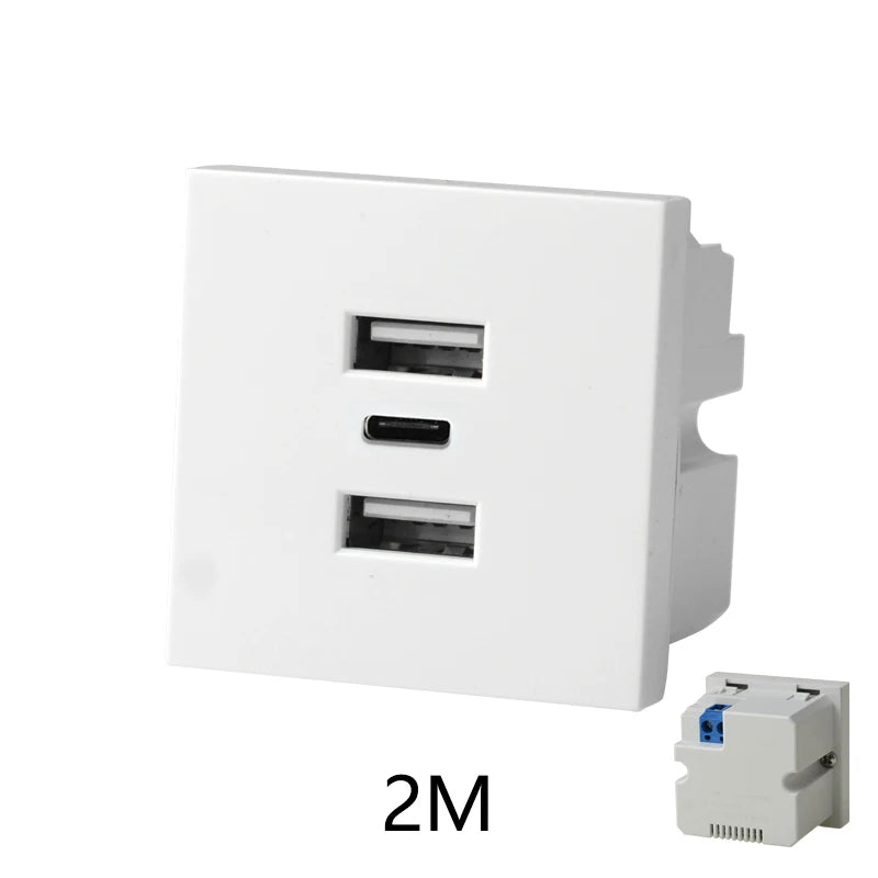 Hidden Desktop Pop-Up Socket DIY Multifunctional USB Type-C Outlet For Meeting Room Office Electrical Switch Countertops Plug