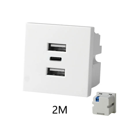Hidden Desktop Pop-Up Socket DIY Multifunctional USB Type-C Outlet For Meeting Room Office Electrical Switch Countertops Plug