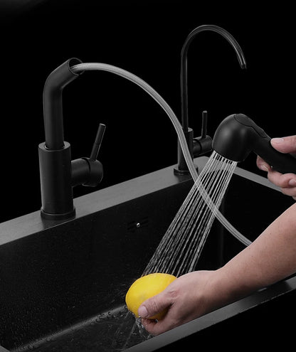 kitchen sink Black nano-sink single-slot household hand-washing basin kitchen large 304 stainless steel sink sink bowl