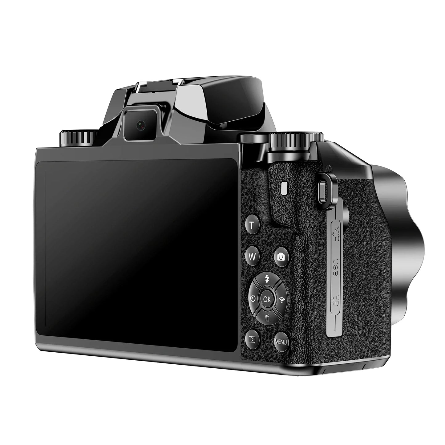 4K DSLR Cameras for Photography 64MP WiFi Auto Focus YouTube Vlogging Video Cameras 60FPS Livestream Camcorder 4" Touch Screen