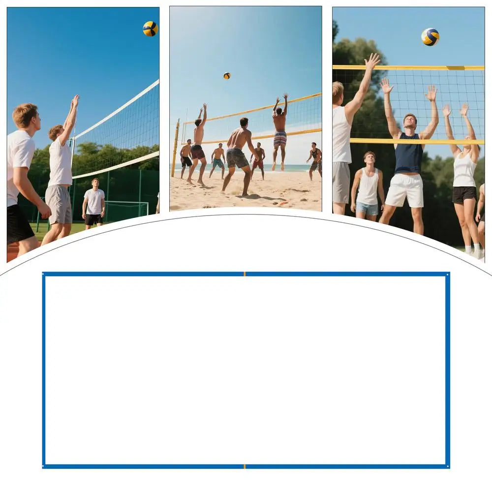 Beach Volleyball Lines Heavy Duty Court Boundary Lines Portable Sports Supplies Reusable Outdoor Play Accessories For Daily
