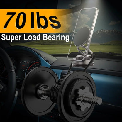 Universal 360° Rotating Magnetic Car Phone Mount - Dashboard & Windshield Compatible Holder for iPhone Android Smartphones