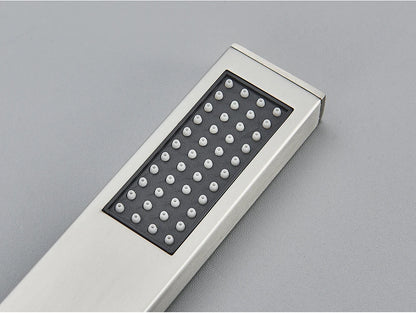 Uythner Handshower Head Brass Shower Head Square Handheld Head Replace Head Faucet Accessory Brass Material