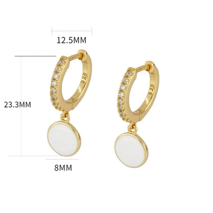 Enamel Earrings Colorful  Chili & Coin Pendant Drop Ear Ring Piercing Pendientes Punk Party Jewelry Modern Women's Earrings 2025