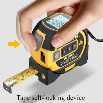 3 in 1 High Precision Laser Tape Measure 5M Infrared Rangefinder Electronic Tape Laser Measuring Ruler Building Measurement