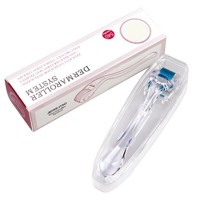 Professional 540 Needles for Facial Body Hair Growth Derma Roller for Skin Beard 0.2mm 0.25mm 0.3mm Needle Beauty Roller