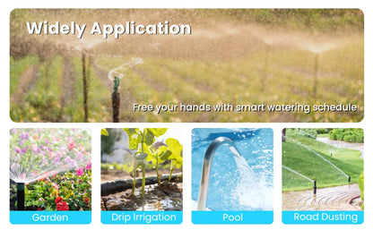 INKBIRD Wi-Fi Smart Sprinkler Controller 8-Zone Watering Irrigation Timer With Free App Monitoring Seasonal Adjustment Rain Skip