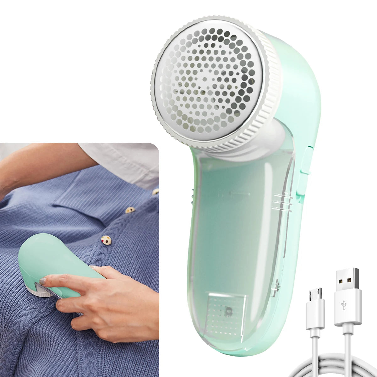 Electric Lint Remover For Clothes Fuzz Pellet Sweater Fabric Hair Ball Trimmer Portable Rechargeable Detachable Cleaning