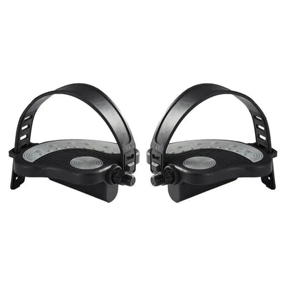 Exercise Bike Pedals 9/16 Universal Bike Pedal With Straps Spin Exercise Bike Pedal Non-Slip For Leg Exercise Desk Pedal Bike