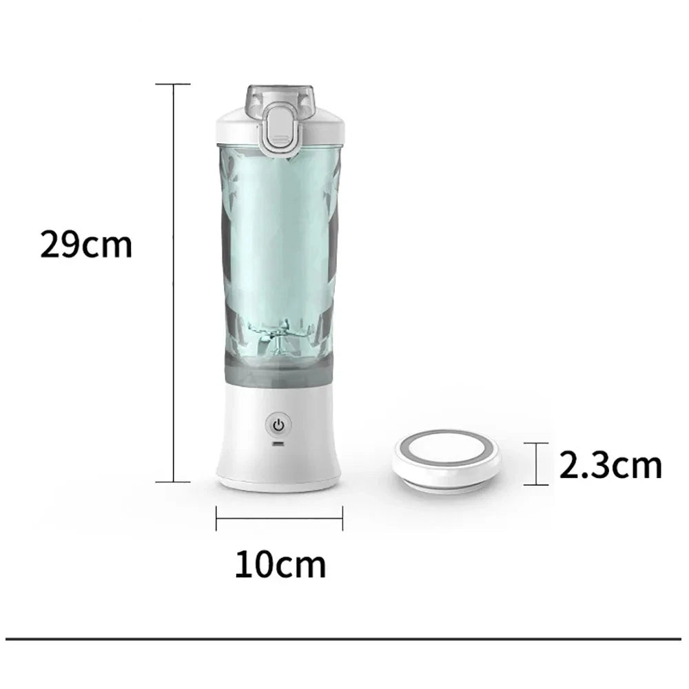 Portable Blender Juicer Multifunctional Usb Charging 600ml Electric Juicer Machine Fresh Fruit Juice Blender Smoothie Cup Bottle