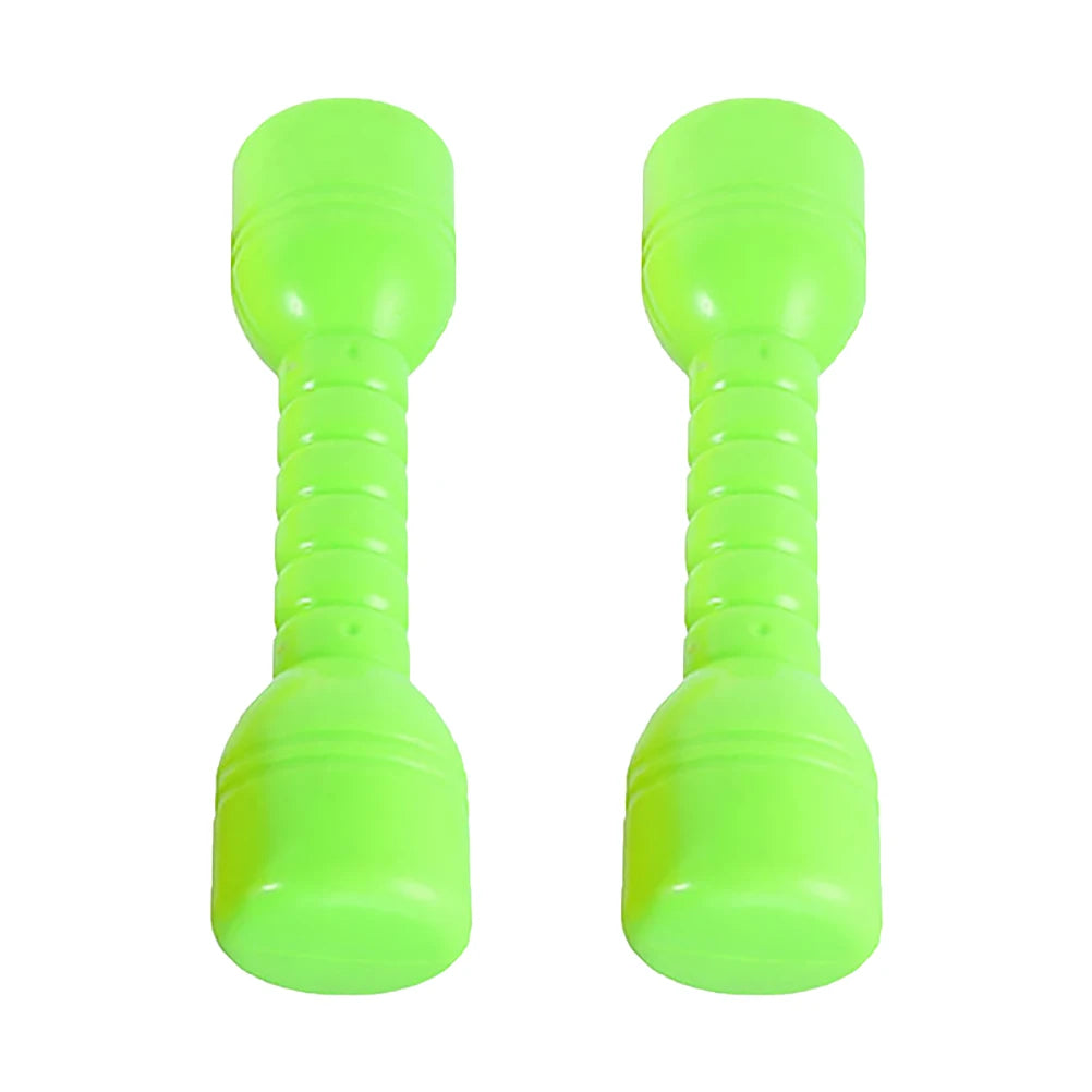 2Pcs Plastic Dumbbells Children'S Sports Fitness Dumbbells Fitness Equipment Children Dumbbell Toddler Toys Fitness kids Barbell