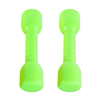 2Pcs Plastic Dumbbells Children'S Sports Fitness Dumbbells Fitness Equipment Children Dumbbell Toddler Toys Fitness kids Barbell