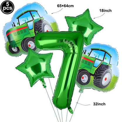 Tractor Party Paper Plates Cups Napkins Banner Tractor Birthday Party Supplies Tractor Themed Party Decor for Party Farm Party