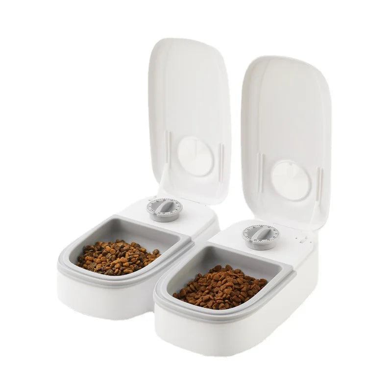 Pet Bowl Smart Timed Cat Feeder Quantitative Wet and Dry Food Single Meal Separation Home Use Automatic Feeding for Dogs & Cats