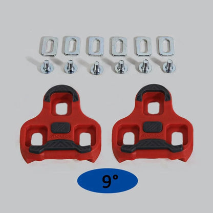 BUCKLOS for LOOK Keo Cleats Float Road Cycling Shoes Pedal Cleats for Look Keo Bike Self Locking Pedal Plate 4.5/9 Degree 1/2pc