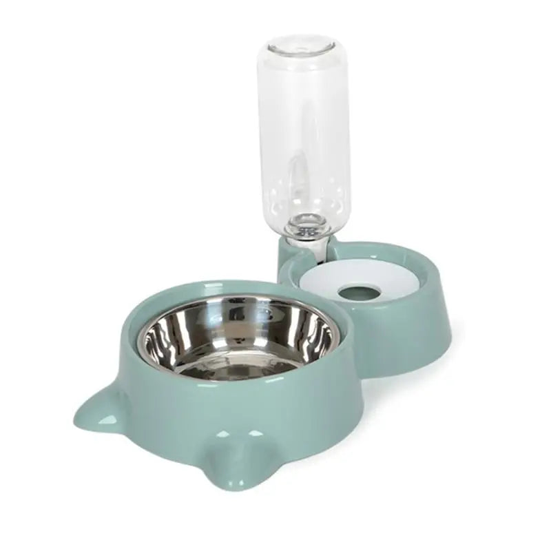 Blue Pet Dog Cat Bowl Fountain Automatic Food Water Feeder Container For Cats Dogs Drinking Pet Articles