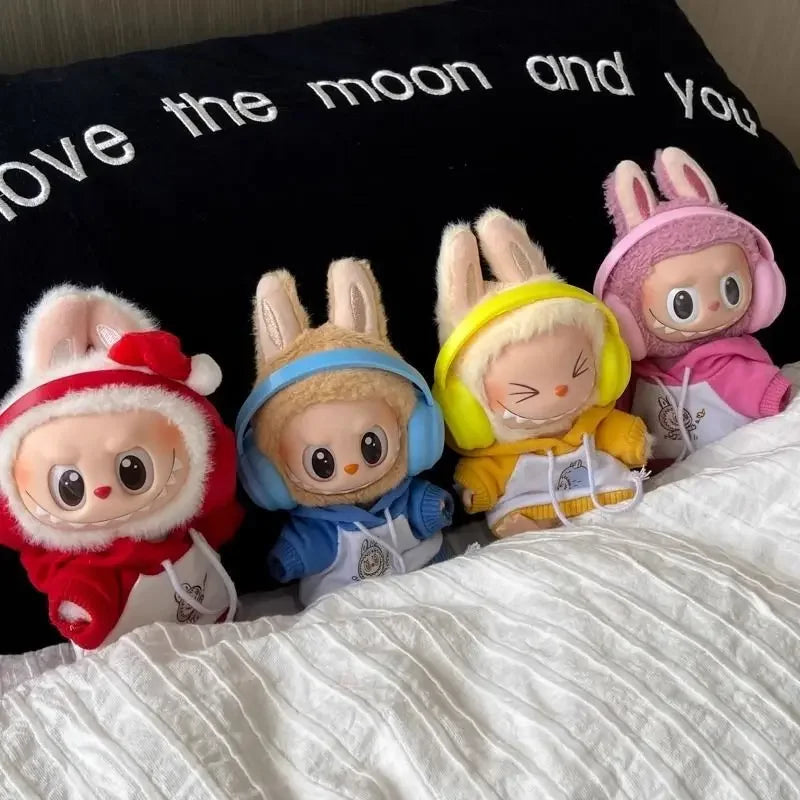 Labubu Headphone Cute Earphone for Labubu I II Mini Plush Doll Headset Decoration Fashion DIY Doll Accessories Gift