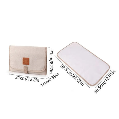 Waterproof Newborn Diaper Changing Pad Portable Foldable Travel Nappy Changing Mat Easy To Clean Quick Change
