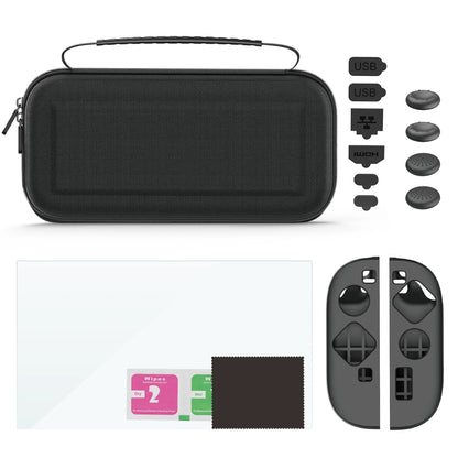 Travel Case for Switch 2 Carrying Bag Screen Protector Protective Case  Dust Plugs Grip Cover All in One Accessories Storage Kit