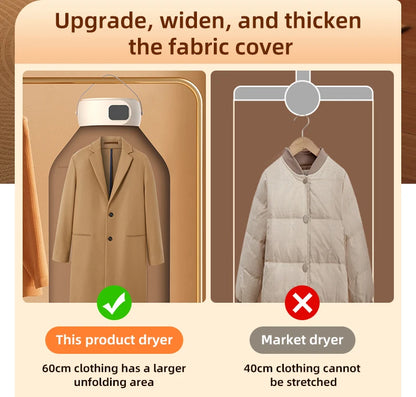 Portable Electric Clothes Dryer Multifunctional Dryer Machine Foldable Clothes Dryer with Timer Mini Clothes Dryer For Travel