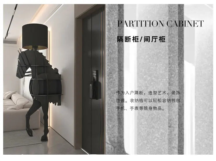 Organizer Living Room Cabinets Open Shelves Light Accent Modern Display Cabinet Storage Wall Luxury Vitrina Home Furniture