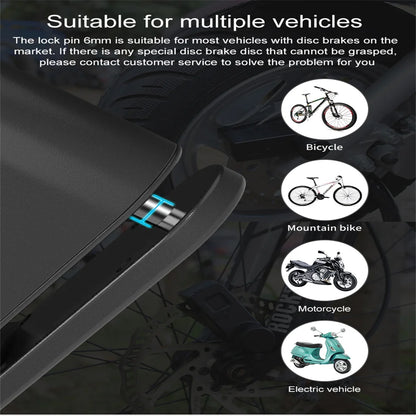 Smart Fingerprint Disc Brake Lock Anti-theft Bluetooth Electric Lock Waterproof for Motorbike Bicycle