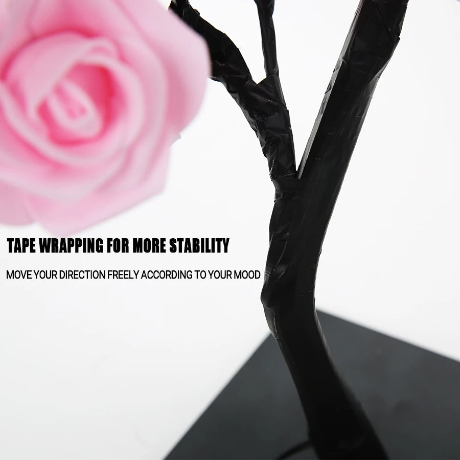LED Table Lamp Rose Flower Tree USB Night Lights Home Decoration LED Table Lights Parties Xmas Christmas Wedding Bedroom Decor