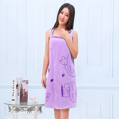 New Bath Towels Fashion Lady Wearable Fast Drying Magic Bath Towel Beach Spa Bathrobes Bath Skirt 골프샤워가운 여성