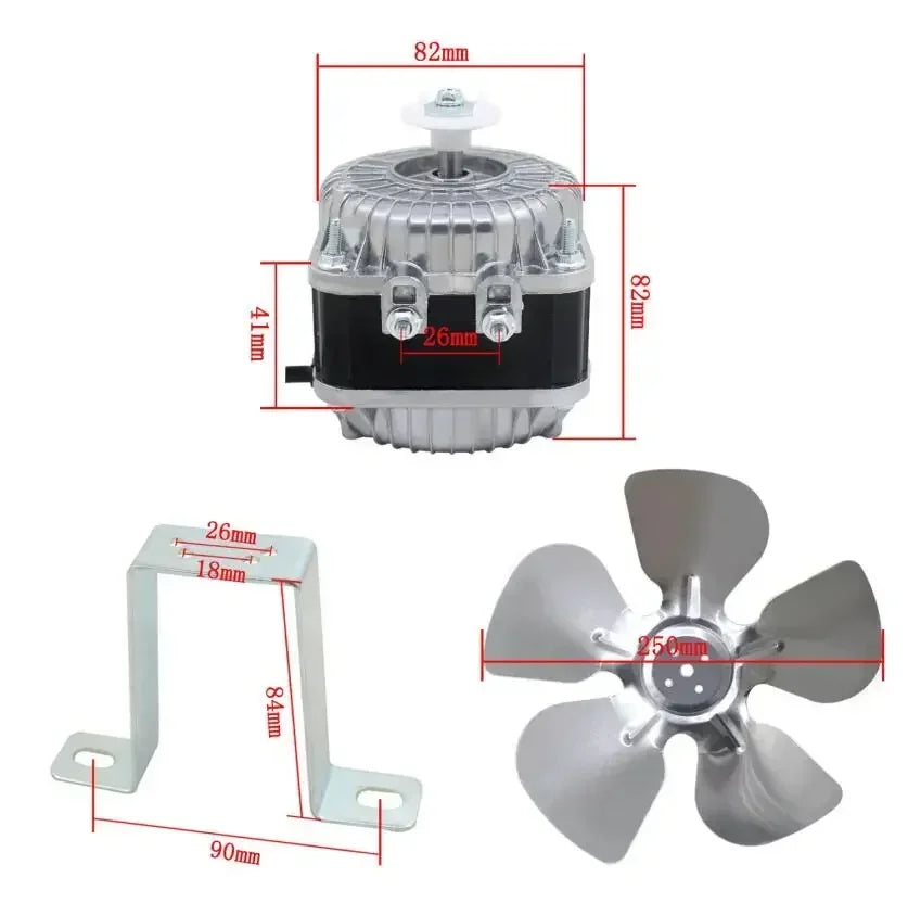 25W 35W 40W 60W 75W 100W motor for refrigerator cooling and condensation use freezer condenser fan motor