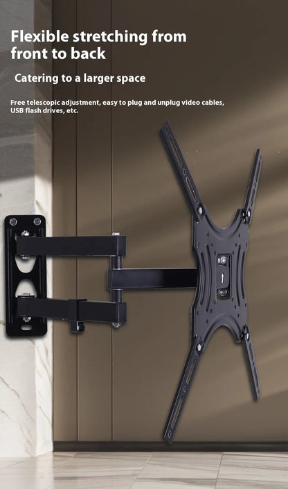 Universal Retractable TV Mounts Wall Mount Bracket LCD Monitor TV Stand Expansion Bracket Metal Flexible Arm Television Holder