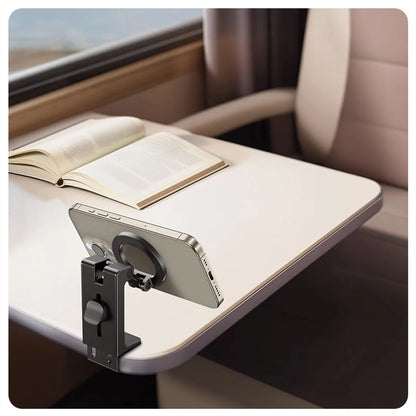 Magnetic Phone Mount Car Phone Holder Mount For Backseat Foldable Smartphones Stand For Calling Navigation GPS Video Recording