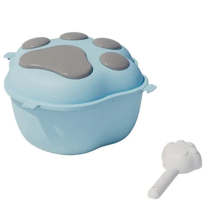 Pet Food Storag Container Dog Food Storage Container Cat Food Box Moisture-proof Seal with Measuring Cup Cat Dry Food Storage