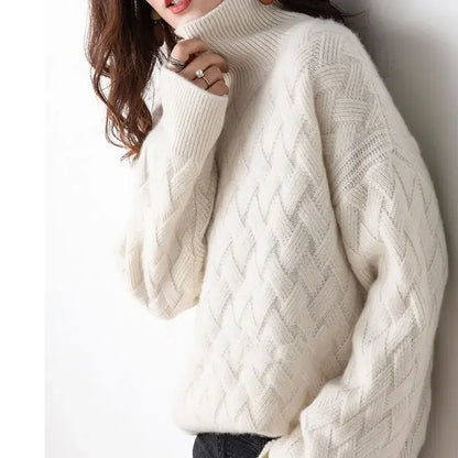 Oversize Thick Sweater S- XLWomen Loose Sweater Winter Casual Chic Cashmere Pullovers Pullover Female Long Sleeve
