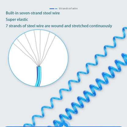 Gear Tool Outdoor Hiking Camping Anti-lost Phone Keychain Portable Fishing Lanyards Camping Carabiner Spring Elastic Rope