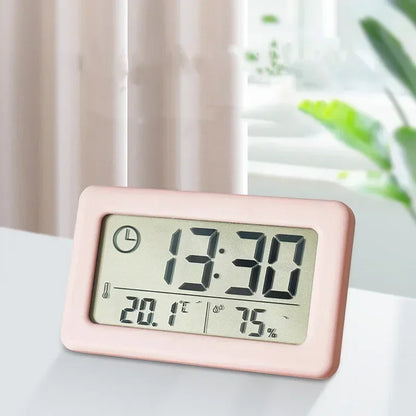 12/24 Hours Wall Clock Thermometer Digital Table Clock Hygrometer Electronic Product Desk Watches Decorate Mini Electronics Home