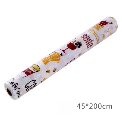 1 Roll Kitchen Table Mat Drawers Cabinet Shelf Liners Abstract Cupboard Placemat Waterproof Oil Proof Shoes Cabinet Mat
