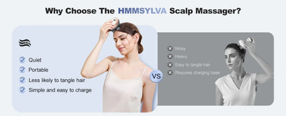 Electric Scalp Massager Handheld Portable  Scalp Massager Head Scratcher for Full Body Massage Deep Clean and Stress Relax.