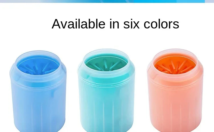Portable Pet Outdoor Paw Cleaner Cup, Soft Silicone Combs, Quick Wash Foot Cleaning Brush, Towel, Bucket