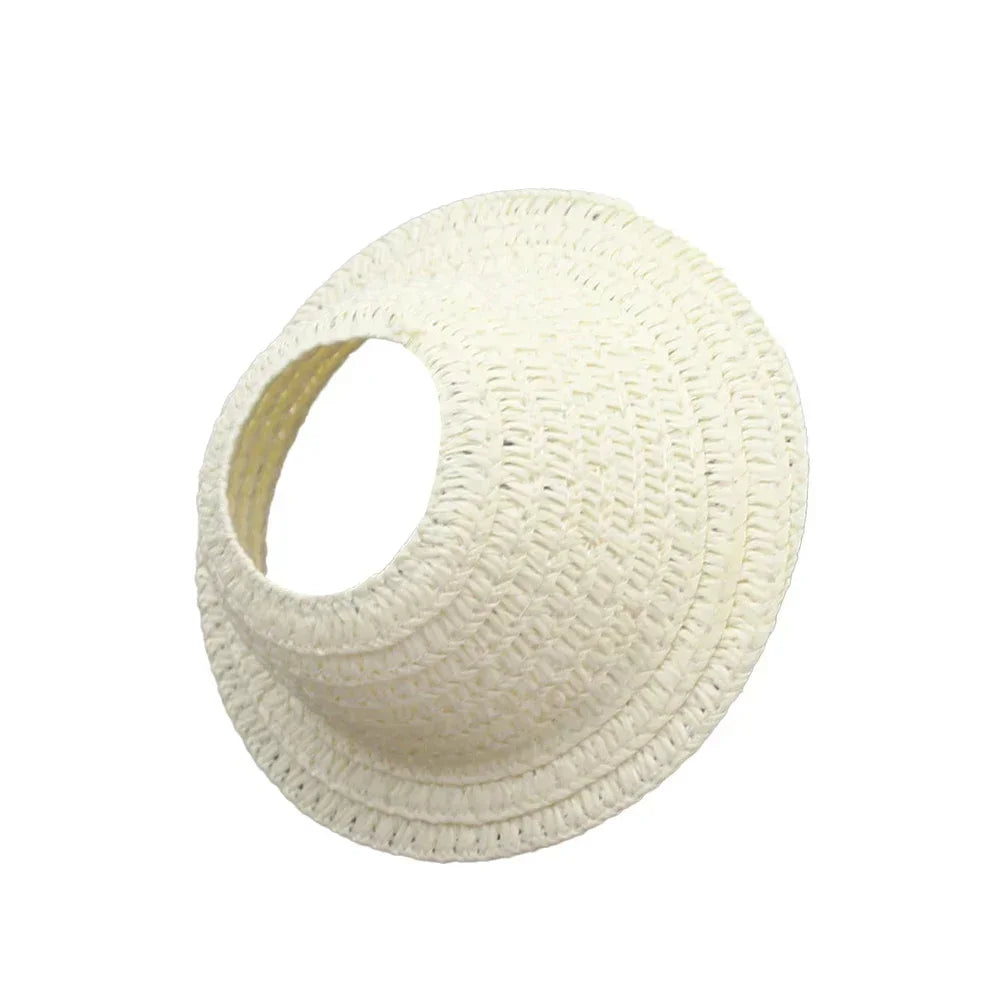 Labubu Ropa V1V2 Colorful Hollow Top Straw Hat Outdoor Labubu Clothes Accessories