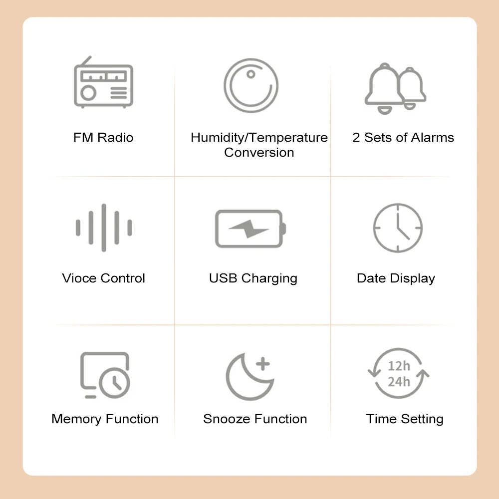 LCD Digital Thermometer Hygrometer Indoor Room Electronic Temperature Humidity Meter Sensor Gauge Weather Station For Home