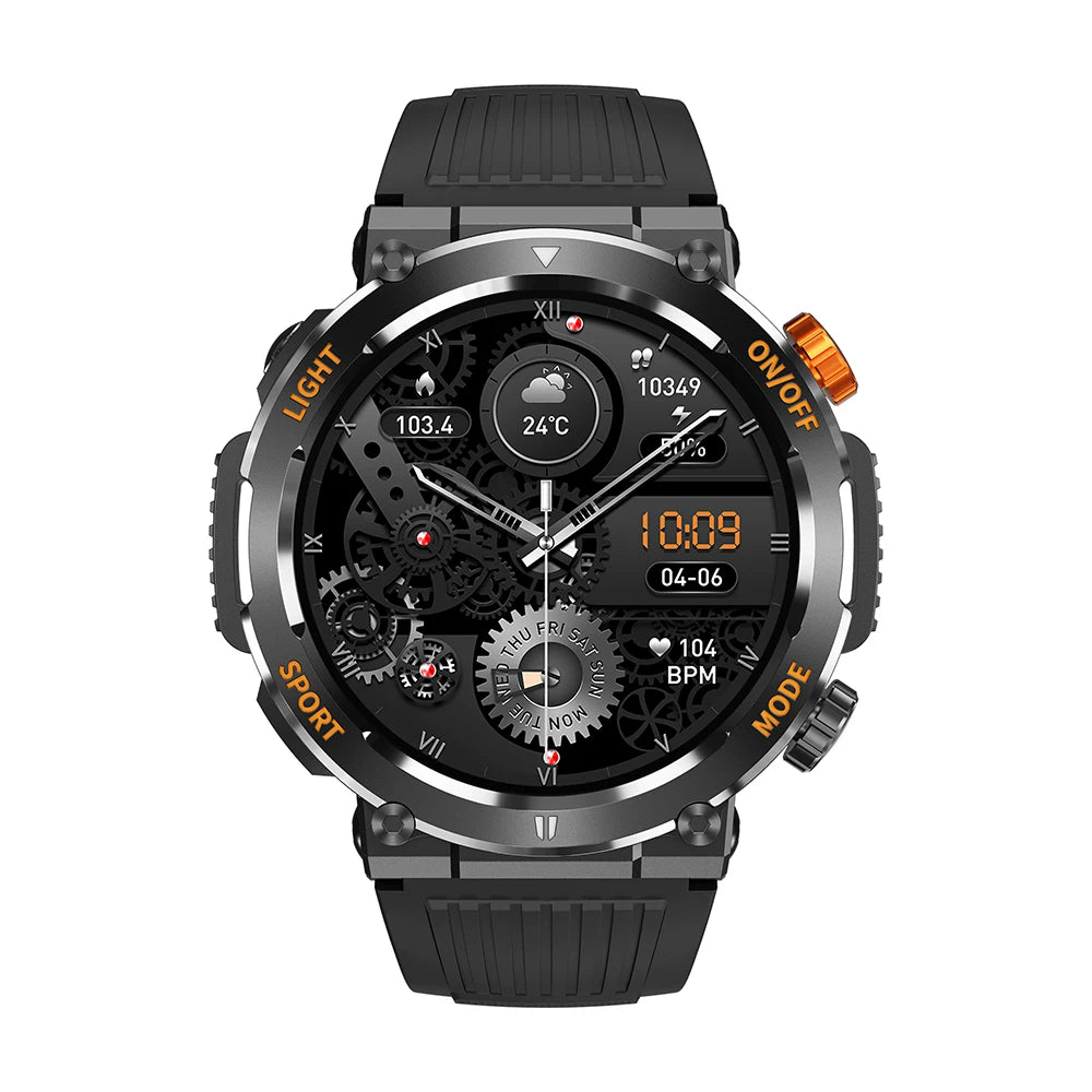 Smart Watch Men Bluetooth Call Health Monitor Sports Smart Watch IP67 Waterproof Outdoor Sports Watch 100+ Sports Modes