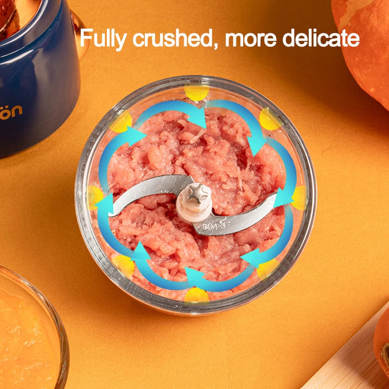 300ml Portable Blender Food Mixer Multifunctional Food Processor Electric Meat Grinder Mini Mixers Cup Baby Solid Food Machine