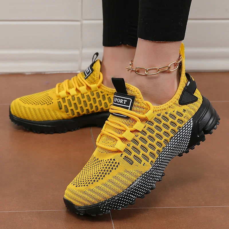 Women's Sports Shoes Summer Fashion Breathable Mesh Trendy Shoes Multifunctional Lightweight Running Sneakers Zapatos De Mujer
