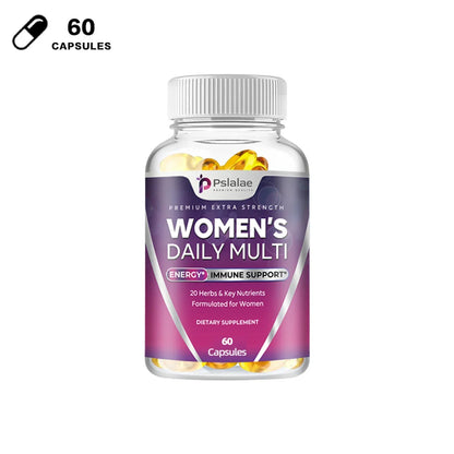 Women's Multivitamin Capsules Contain A Perfect Blend of Biotin, Calcium and Zinc To Support Immune Function and Energy